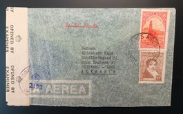 ARGENTINIEN Zensurbrief / Flugpost nach Deutschland 1947