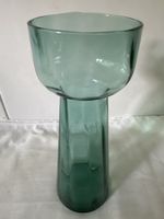 Grüne Hyazinthe Glasvase Vintage Deko 21cm HOCH 