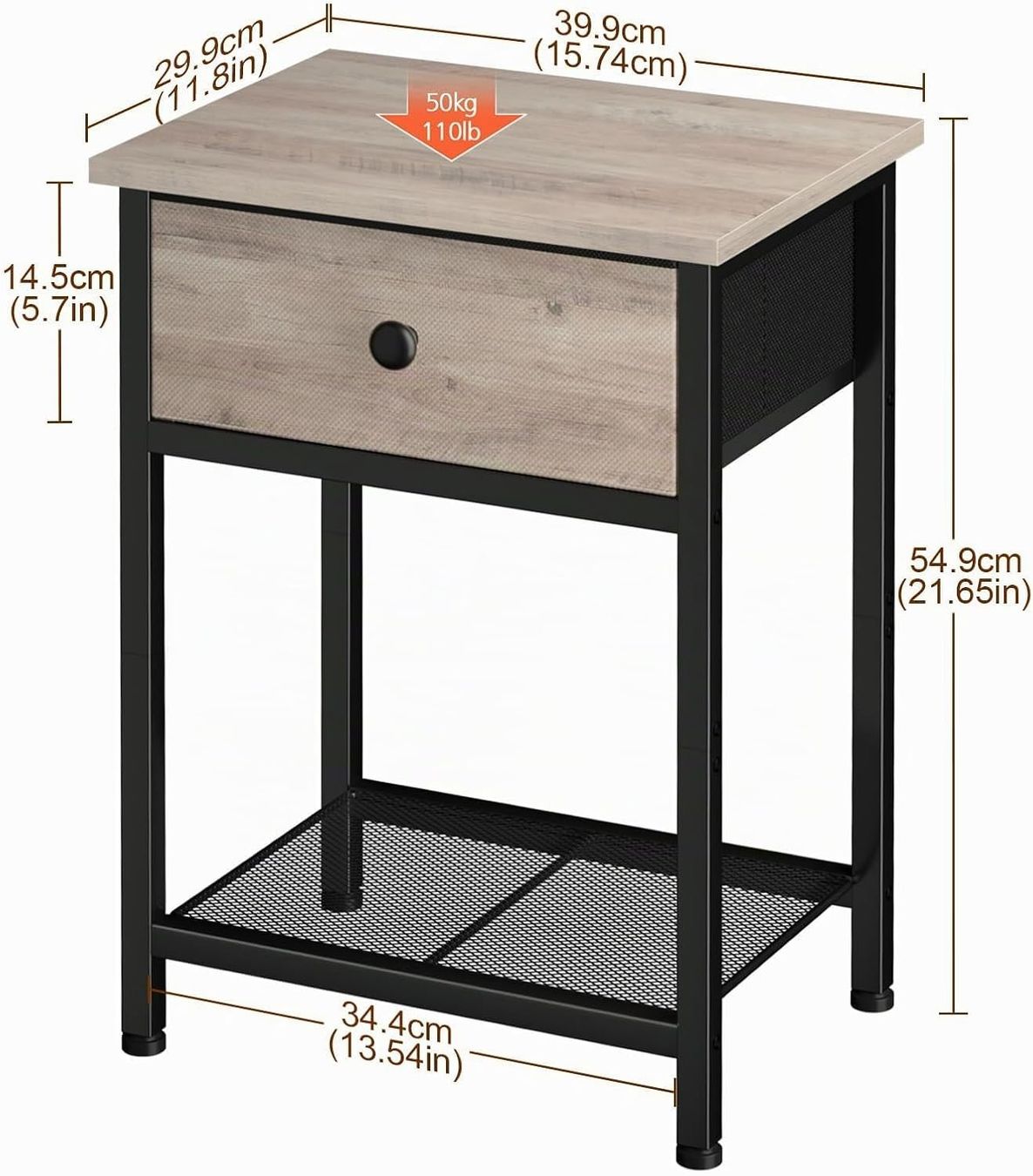 Tables de nuit: Nachttisch, Beistelltisch, 2er Set – Neuf (Voir description) à Sins par Taschending 6