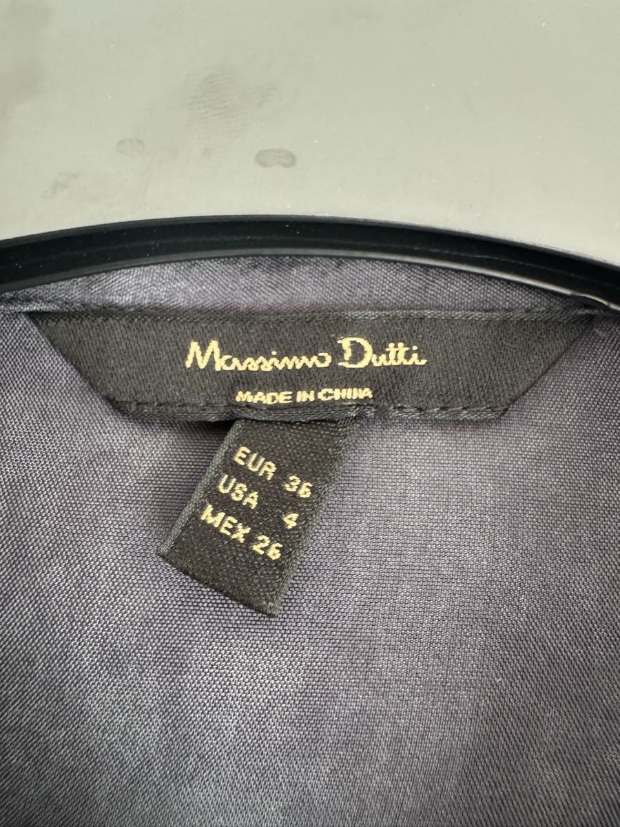 Massimo Dutti Camicette: Massimo Dutti Damenbluse in der Gr. 36 in grau – Usato da Grenchen venduto da servet.t 3