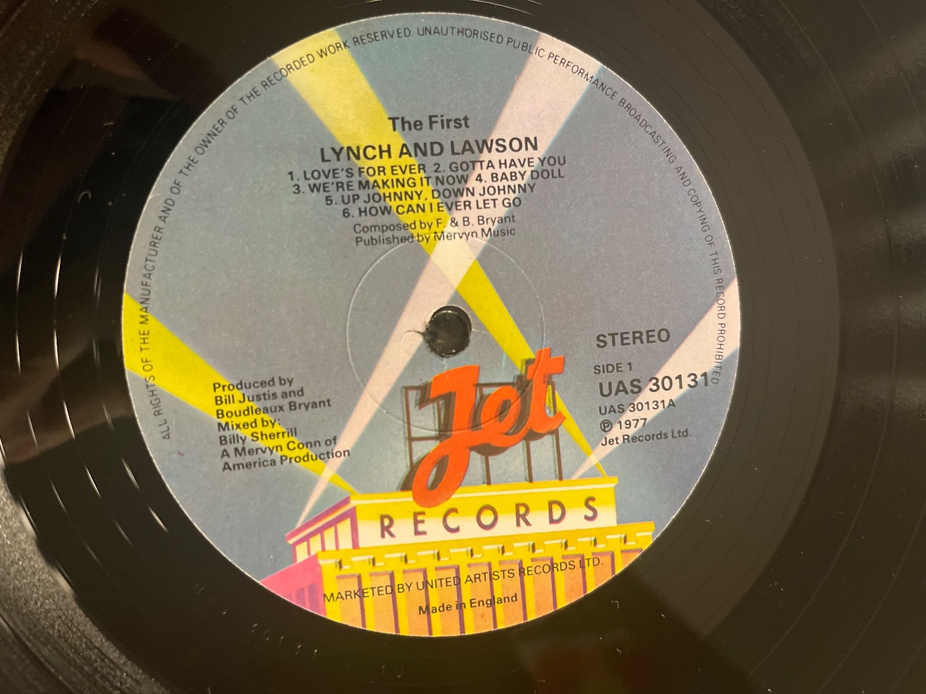 Dischi in vinile: A58/Lynch & Lawson - The First – Usato da Frutigen venduto da Philippe_jsp 2