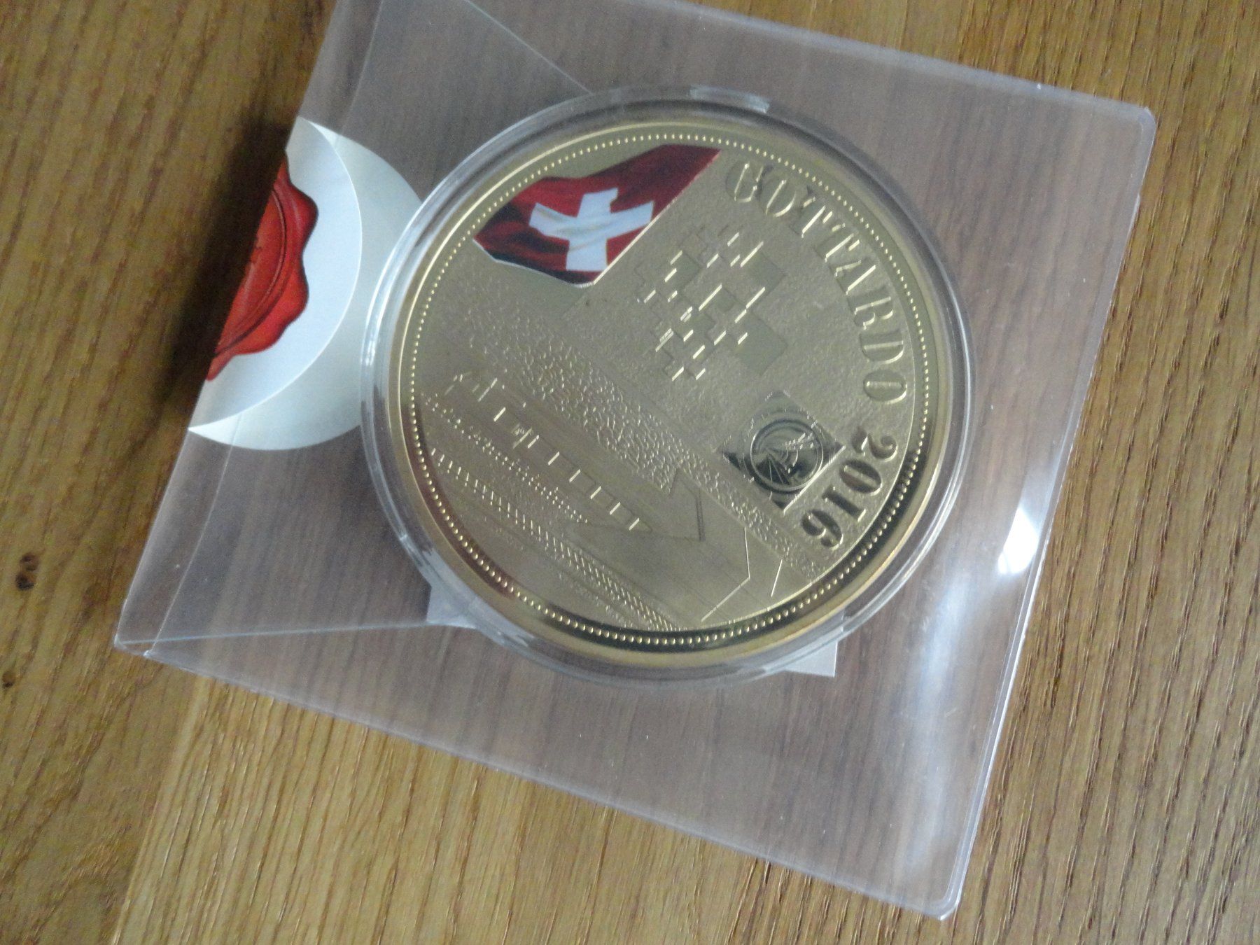 Medaillen: Seltene Grosse Medaille Gottardo 2016 - NEU – Neu und originalverpackt aus Gerlafingen von Shiva_74 1