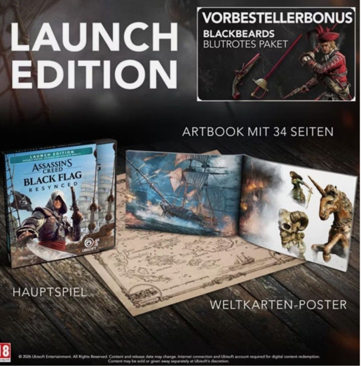 Sony Jeux: Assassins Creed Black Flag Resynced Launch Edition PS5 – Neuf avec emballage d'origine à Aadorf par Thepacman 1