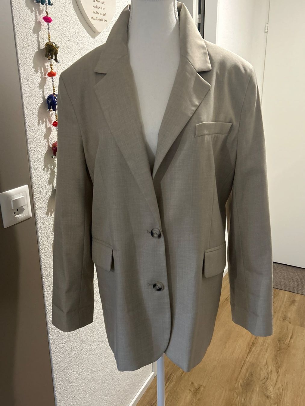 Bershka Jacken: Blazer beige  von Bershka Gr. S – Gebraucht aus Brunnen von Nala2929 3