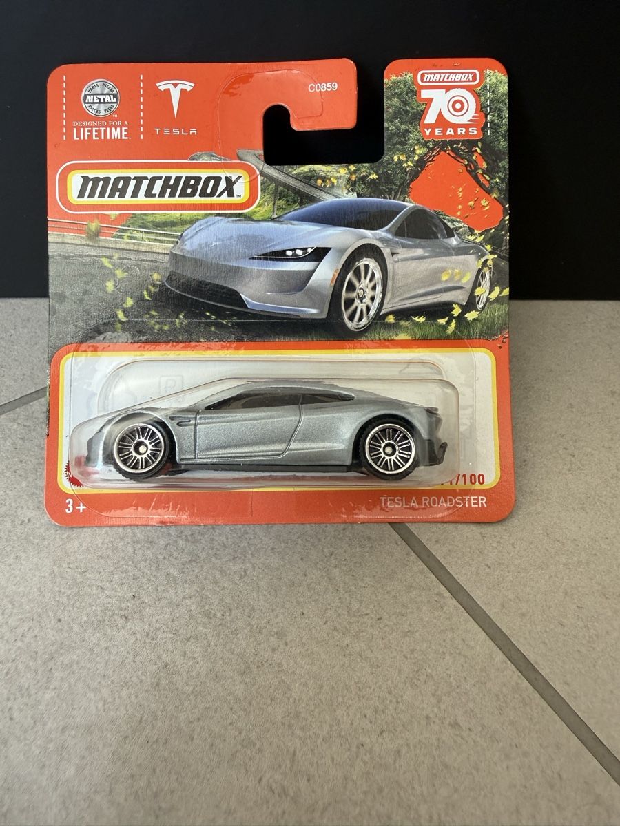 Matchbox Modellini d'auto: Matchbox - Tesla Roadster – Nuovo e nell'imballaggio originale da Yvorne venduto da AutoCollectionneur