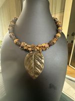 Choker mit Tigerauge Perlen HANDARBEIT 