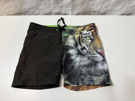 Badehose Tiger Motiv schwarz grün Gr. 128