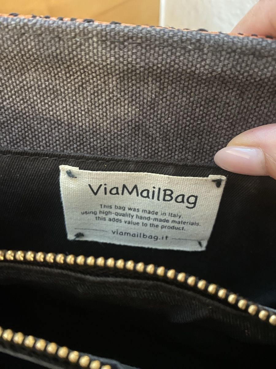 Taschen für Damen: Via MailTasche Handtasche braun mit Schultergurt – Gebraucht aus Alosen von .AMEA. 5