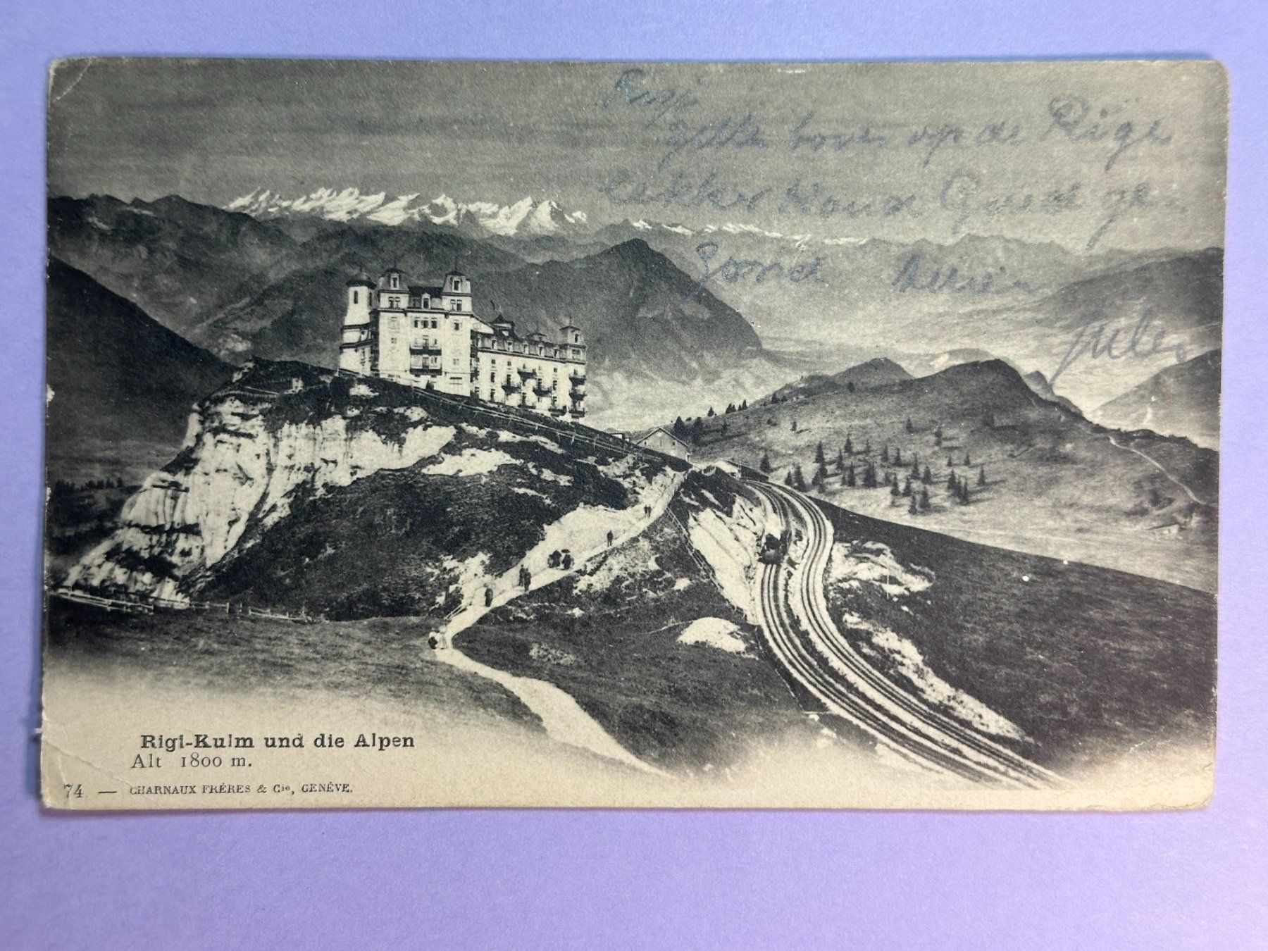 Cartoline postali: Rigi-Kulm und die Alpen – Usato da Steg VS venduto da danwer74
