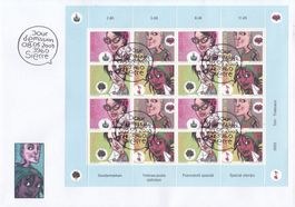 1088-1091 Zusammendruckbogen auf Jumbo-FDC Sierre 8.5.2003