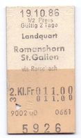 Landquart - Romanshorn - St. Gallen