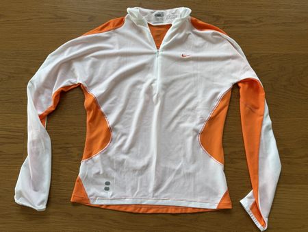 Nike Fit Dry Sport Shirt, Gr. M, Orange/Weiss, Top Zustand!