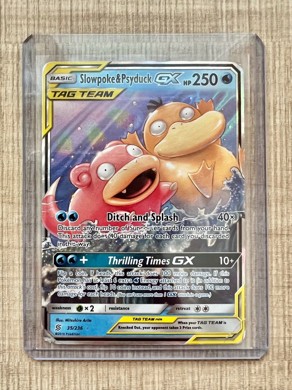 Pokémon Slowpoke Psyduck GX Tag Team 35/236 ENG (Gebraucht) in