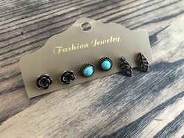 3 Paar Ohrringe Ohrstecker Boho