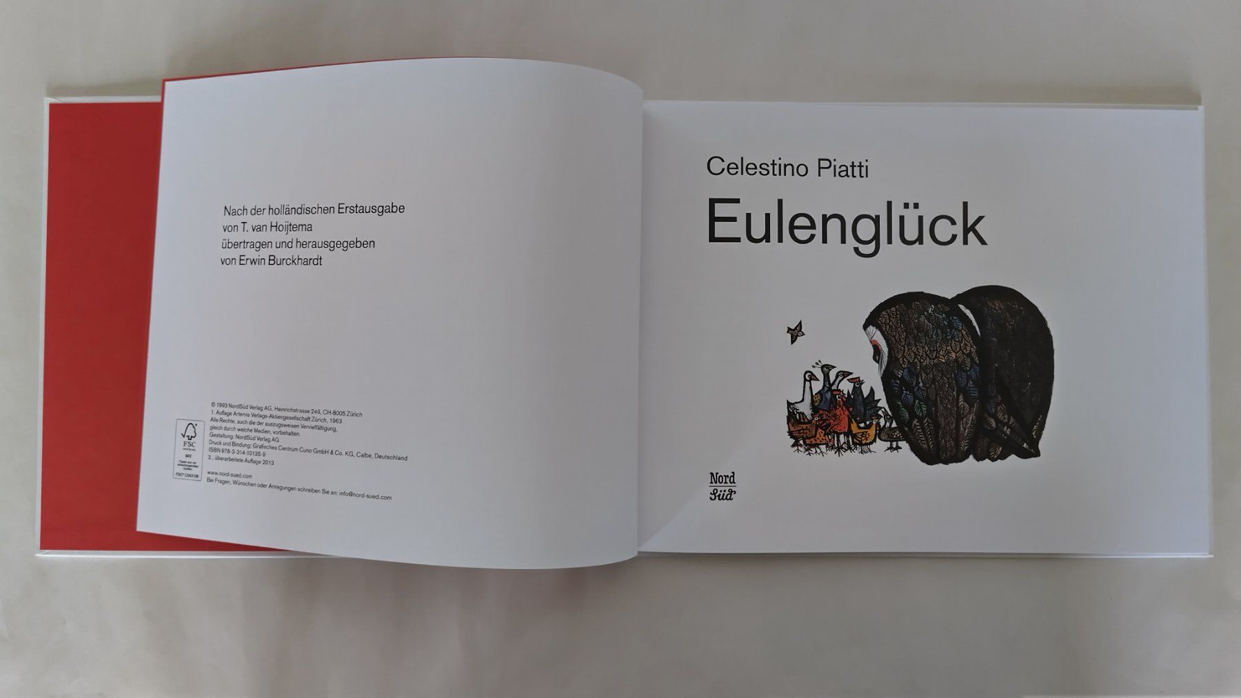 Libri: Celestino Piatti  Eulenglück  / Eulen Bilderbuch  ab Fr. 8.- – Usato da Bellach venduto da JingleJerry 2