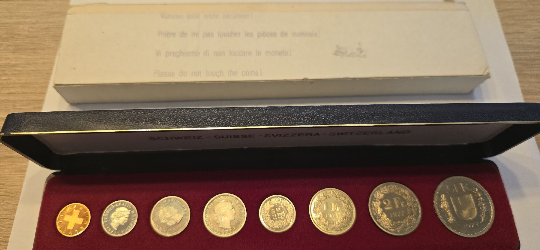 Alle Münzen: pieces flanc bruni 1977 – Neu und originalverpackt aus Fribourg von yan_z5fr