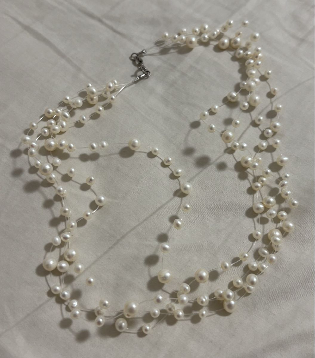 Perles (synthétiques): Perlen Collier mit Silber Verschluss – D'occasion à Zollikerberg par Jvac2