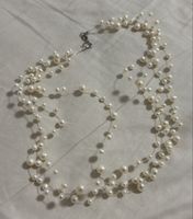 Perlen Collier mit Silber Verschluss