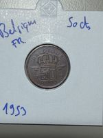Belgique - 50 centimes - 1953 - en français 