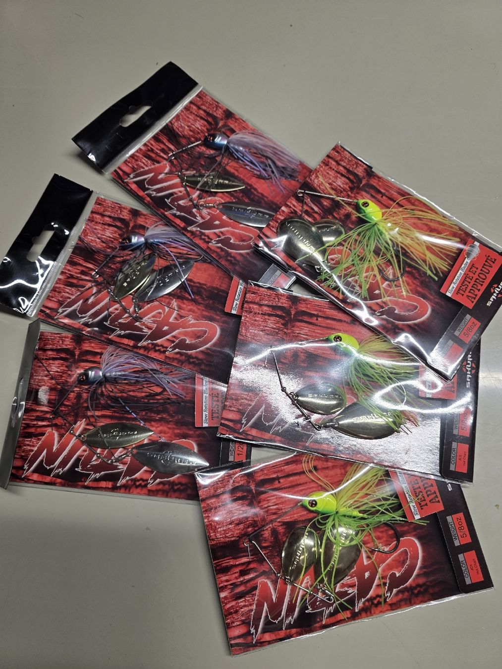 Esche: Sakura Ninja Blade Spinnerbait, NEU und Originalverpackt – Nuovo e nell'imballaggio originale da Rheinfelden venduto da Hechtkill1 5