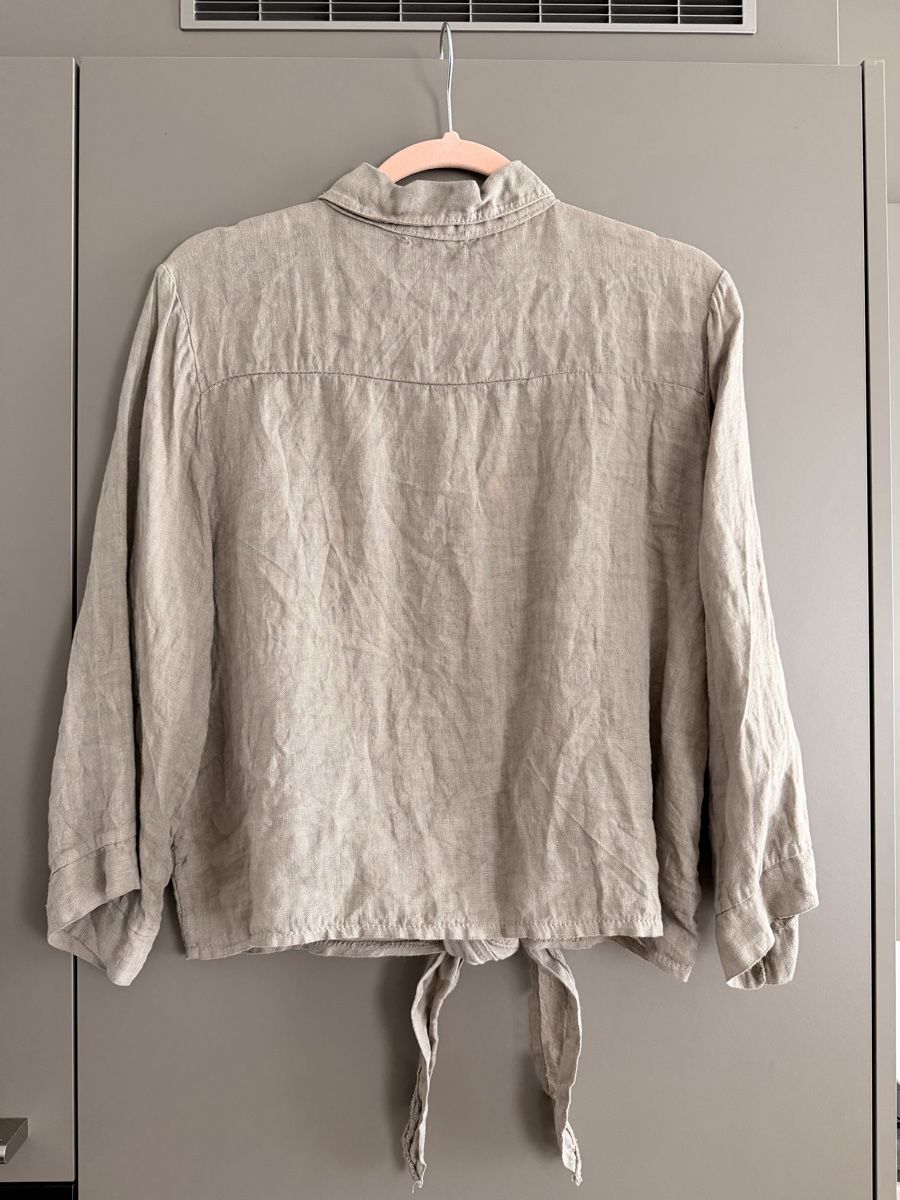 Camicette: 100% Leinenbluse, onesize, taupe – Nuovo (secondo la descrizione) da Muolen venduto da ginmelz 1