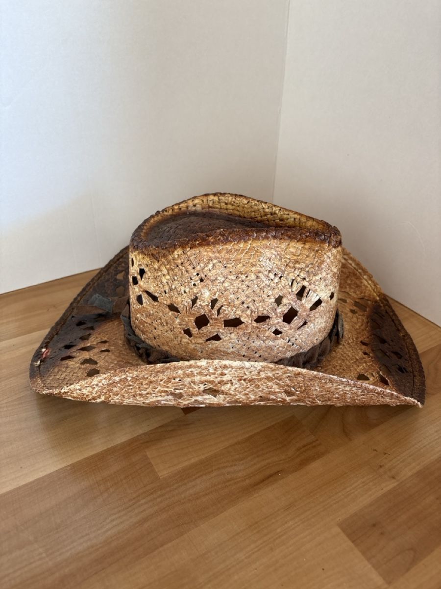 Copricapi, berretti & cappellini: Cowboy Strohhut von Stars & Stripes Gr. S – Nuovo (secondo la descrizione) da Rümlang venduto da euqinom16 1