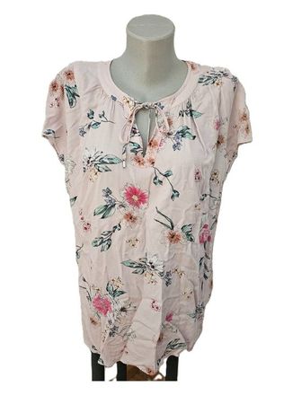 Blusen Shirt BONITA Gr. 44 rosa mit Blumenmuster