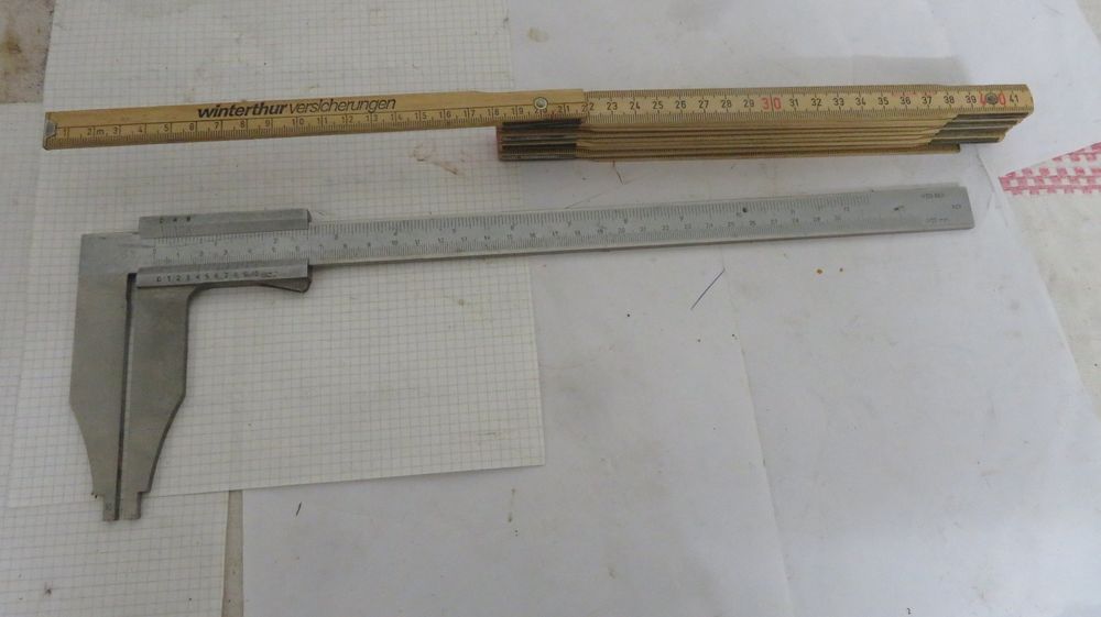Produktbild von Messing Schiebelehre 80 Mm – Doppelskala Mm/Zoll, Vintage, Hochpräzise – Messschieber Für Hobby, Werkstatt Und Tägliche Messaufgaben