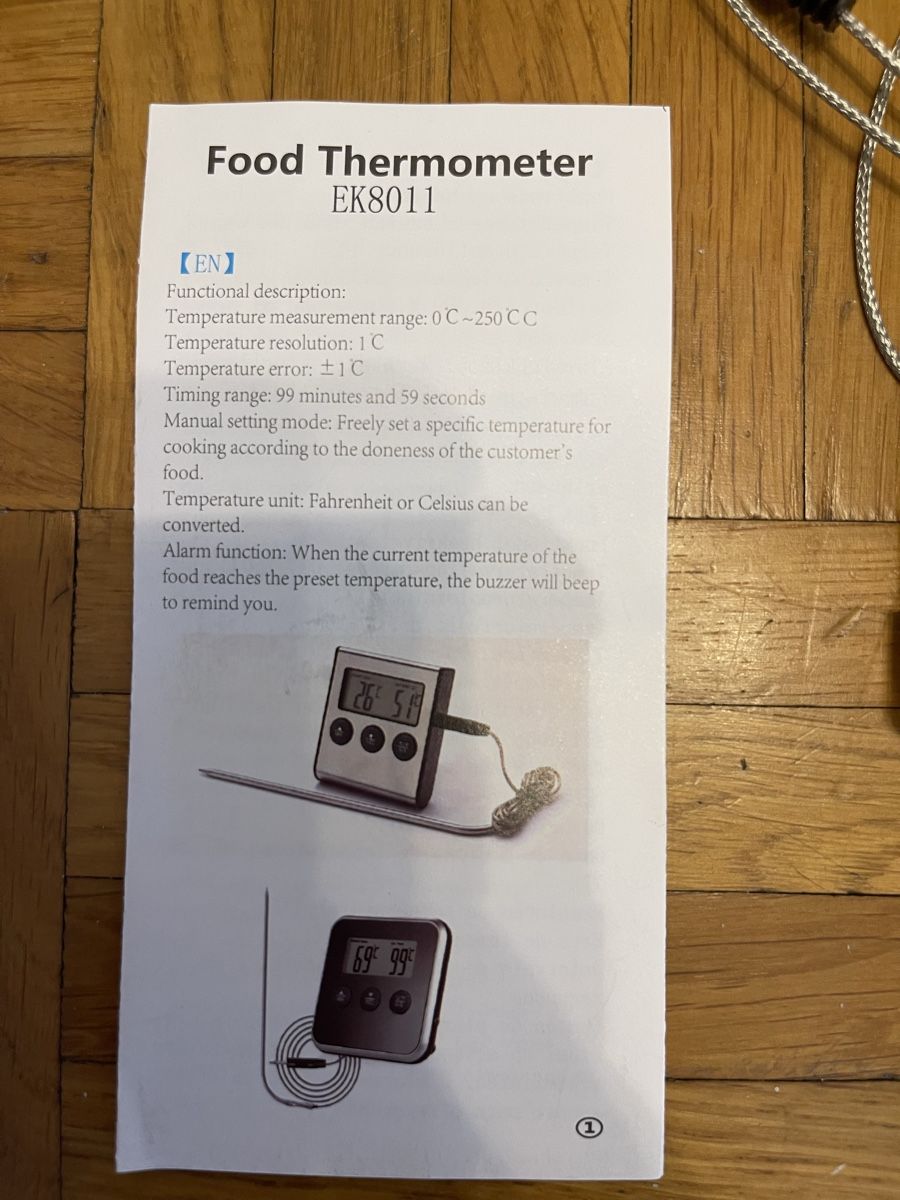 Elettrodomestici da cucina: Digitales Fleischthermometer EK8011 mit Hitzebeständigem – Usato da Zürich venduto da hus_qz9f 2
