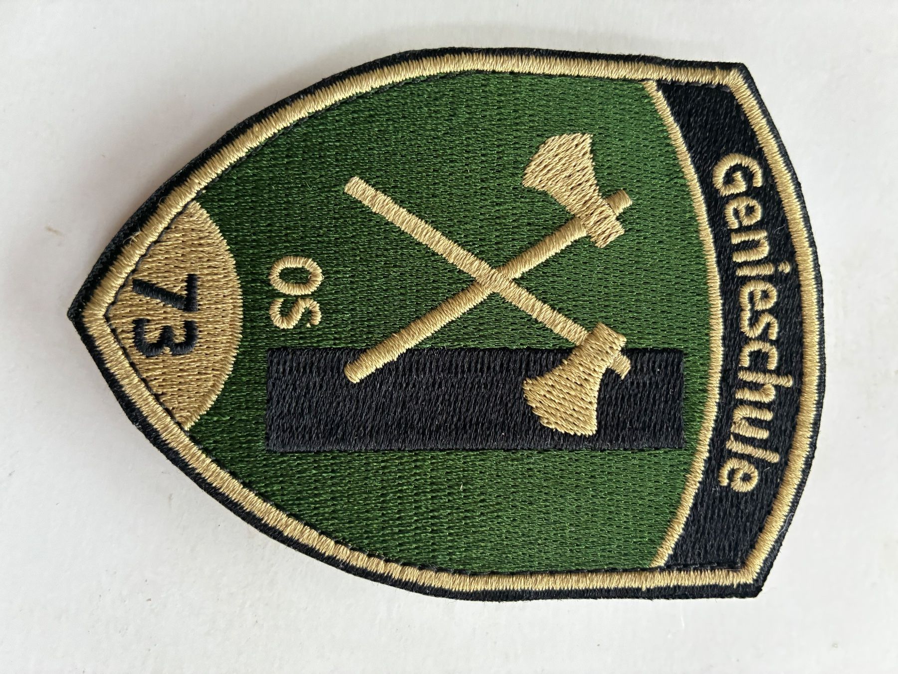 Schweizer Armee Patches: Klett Genieschule 73 OS – Gebraucht aus Oberiberg von stab