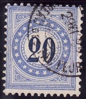 Porto SBK-Nr. 6IIN (Type II, weisses Papier 1878-1882)