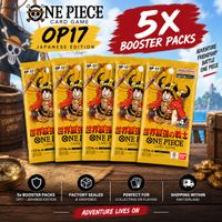 OP17 / 5 x One Piece Card Game Booster Pack OP17-JP