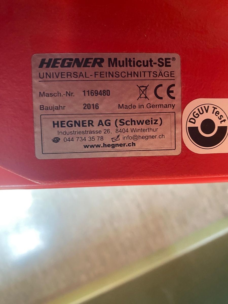 Hegner Seghe: Feinschnittsäge Hegner multicut se  – Usato da Zürich venduto da nad_vm2x 3
