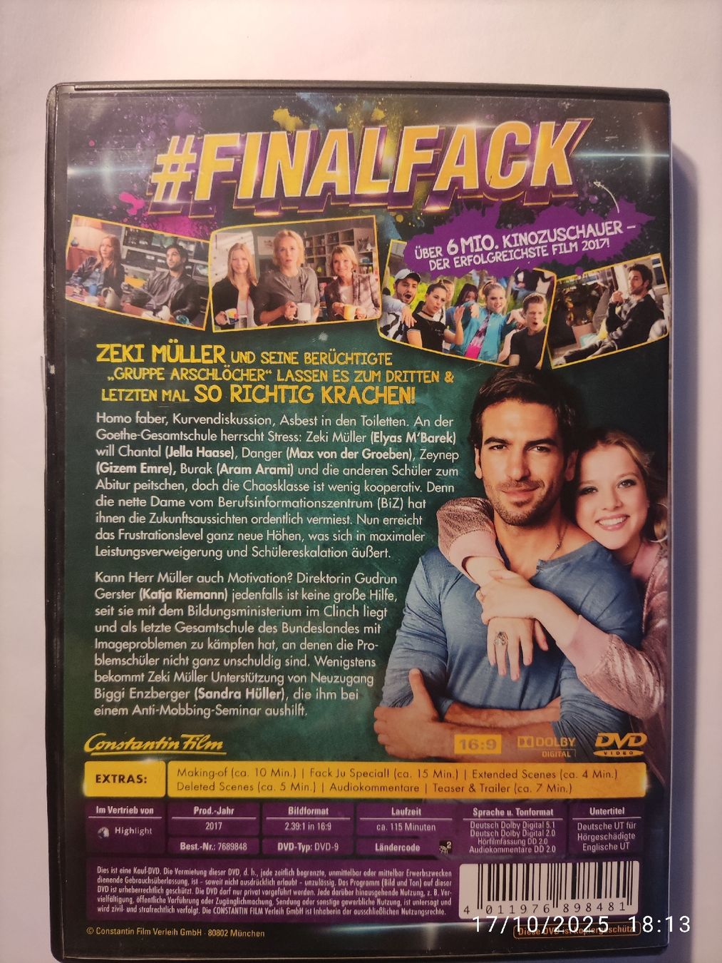 Tutti i DVDs: Fack Ju Göhte 3 – Usato da Basel venduto da Alacant 1