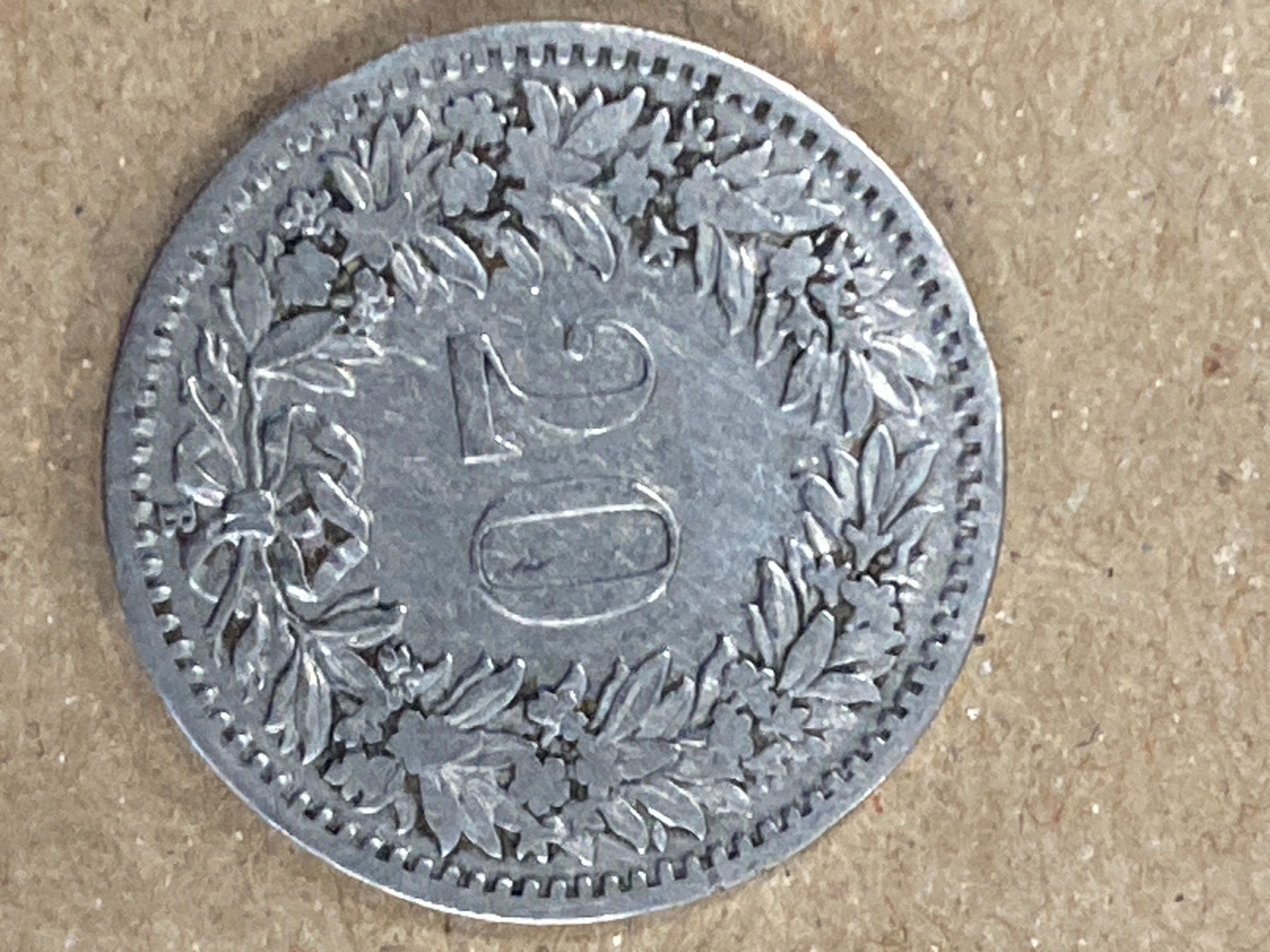 Tutti le monete: MONETA SVIZZERA 20 centesimi 1885 usata - circolata – Usato da Vezia venduto da Aquarius_Age 1