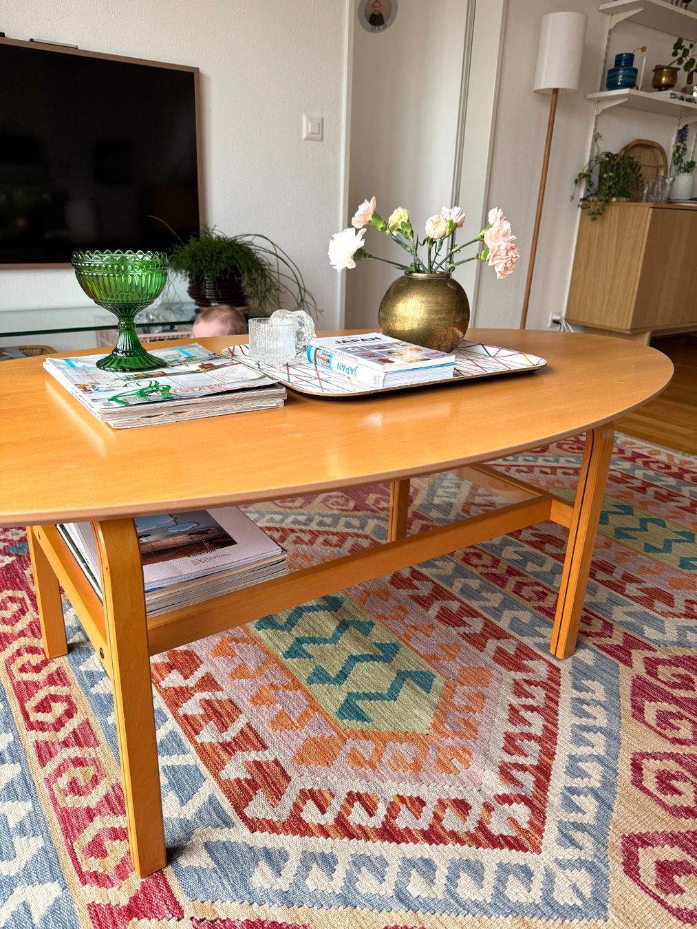 Ikea Tische: Vintage Ovaler Buchenholz Couch Tisch – Gebraucht aus Mettmenstetten von sagavintage 4