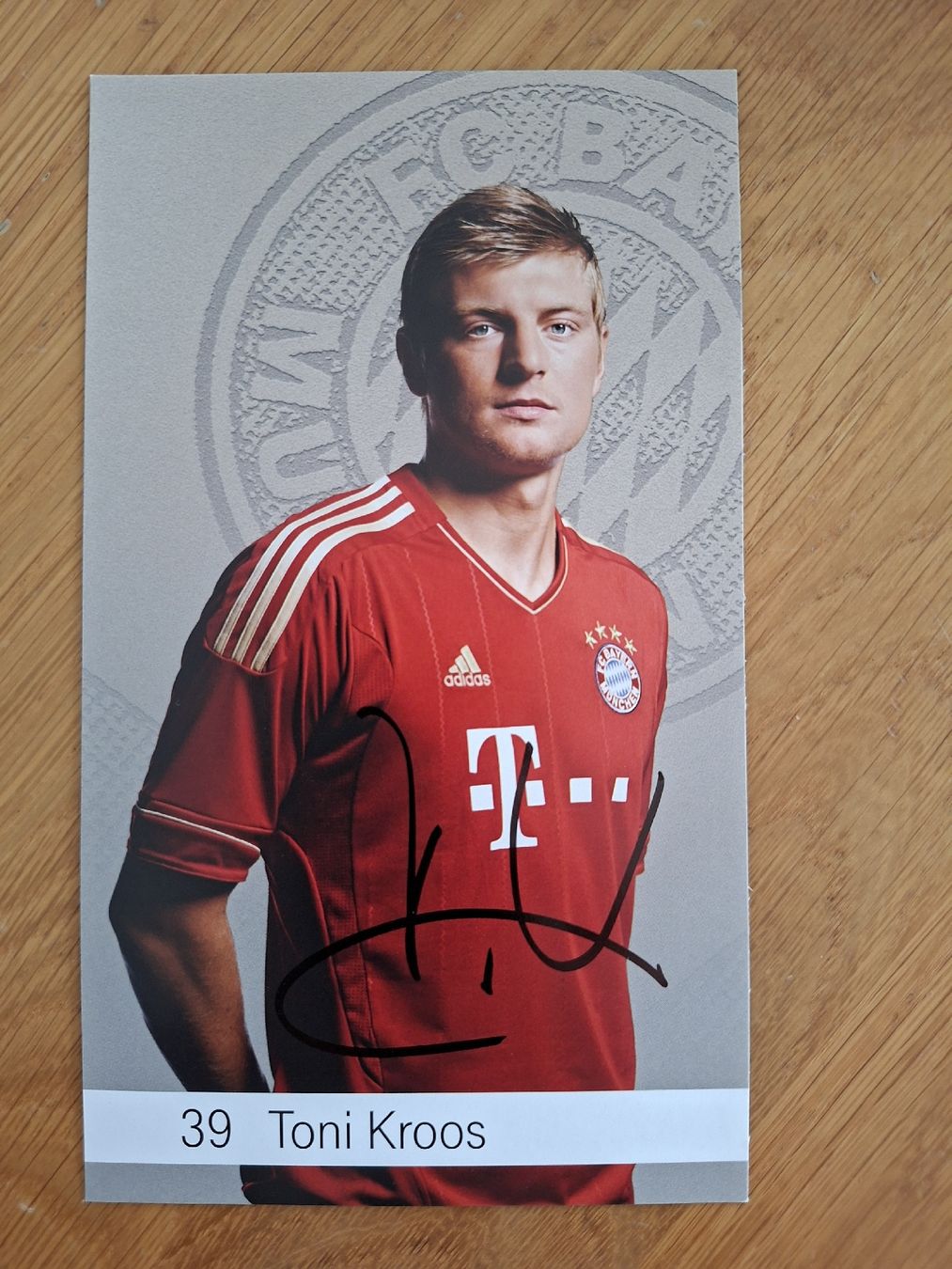 Autografi: Toni Kroos Autogrammkarte Bayern – Usato da Thun venduto da wuschu