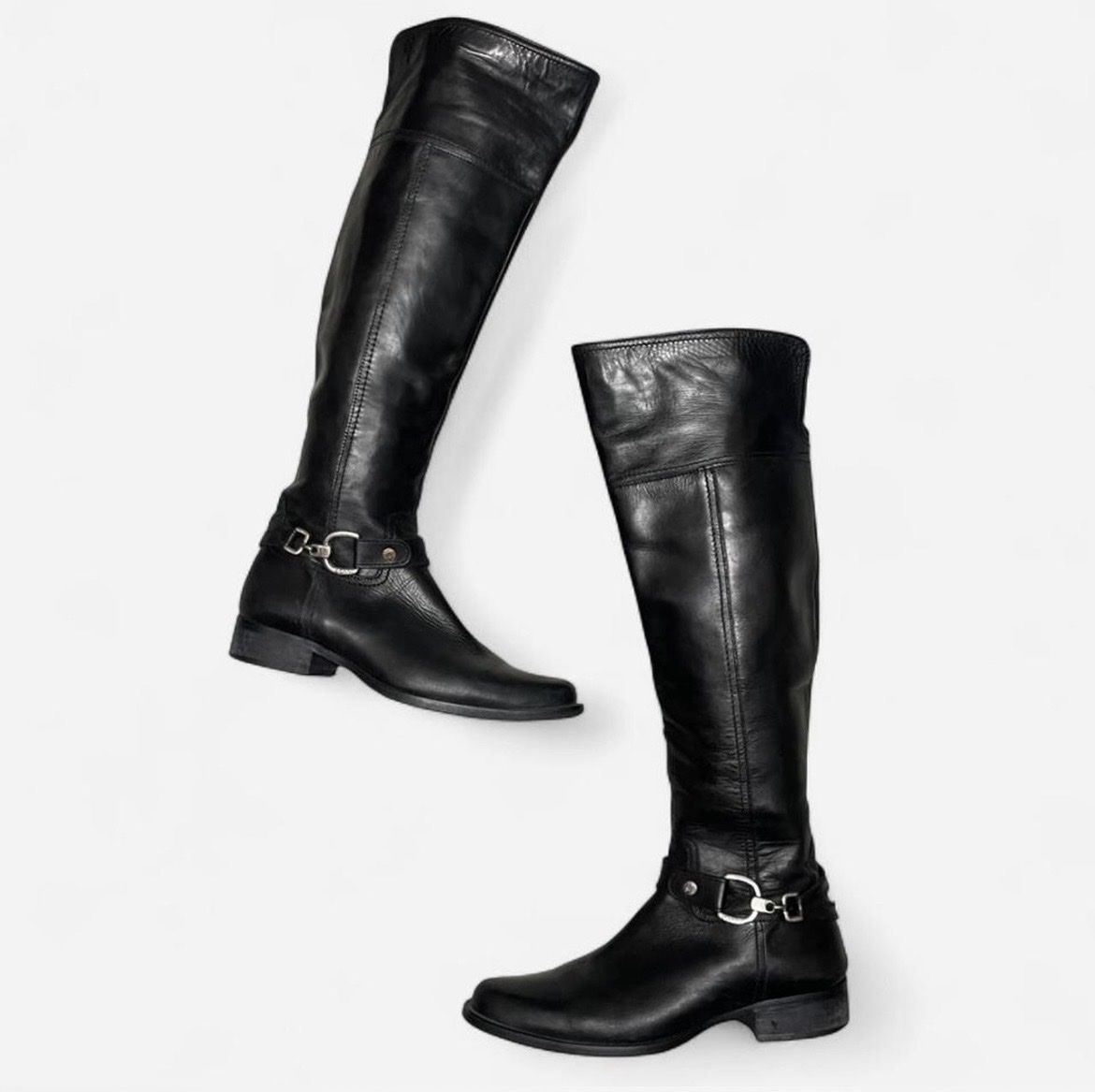 Esprit Scarpe da donna: Schwarze Lederstiefel von Esprit, Grösse 38 – Usato da Watt venduto da Ene.kro