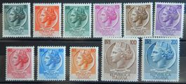 Italien Kat. 884-891 & 920-921 * 1953/54 Kat. 170 Euro