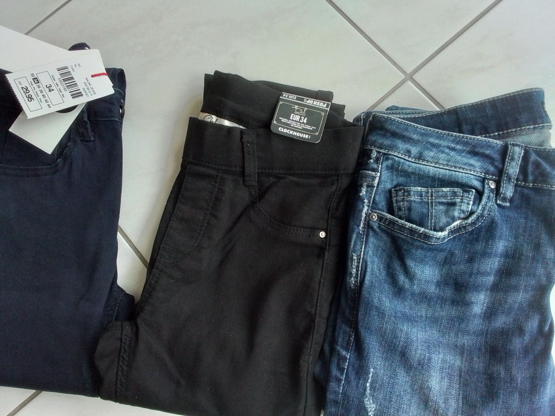Pantaloni: 3 Paar  NEUE Hosen Gr.34 – Nuovo e nell'imballaggio originale da Heimberg venduto da sunny1970 6