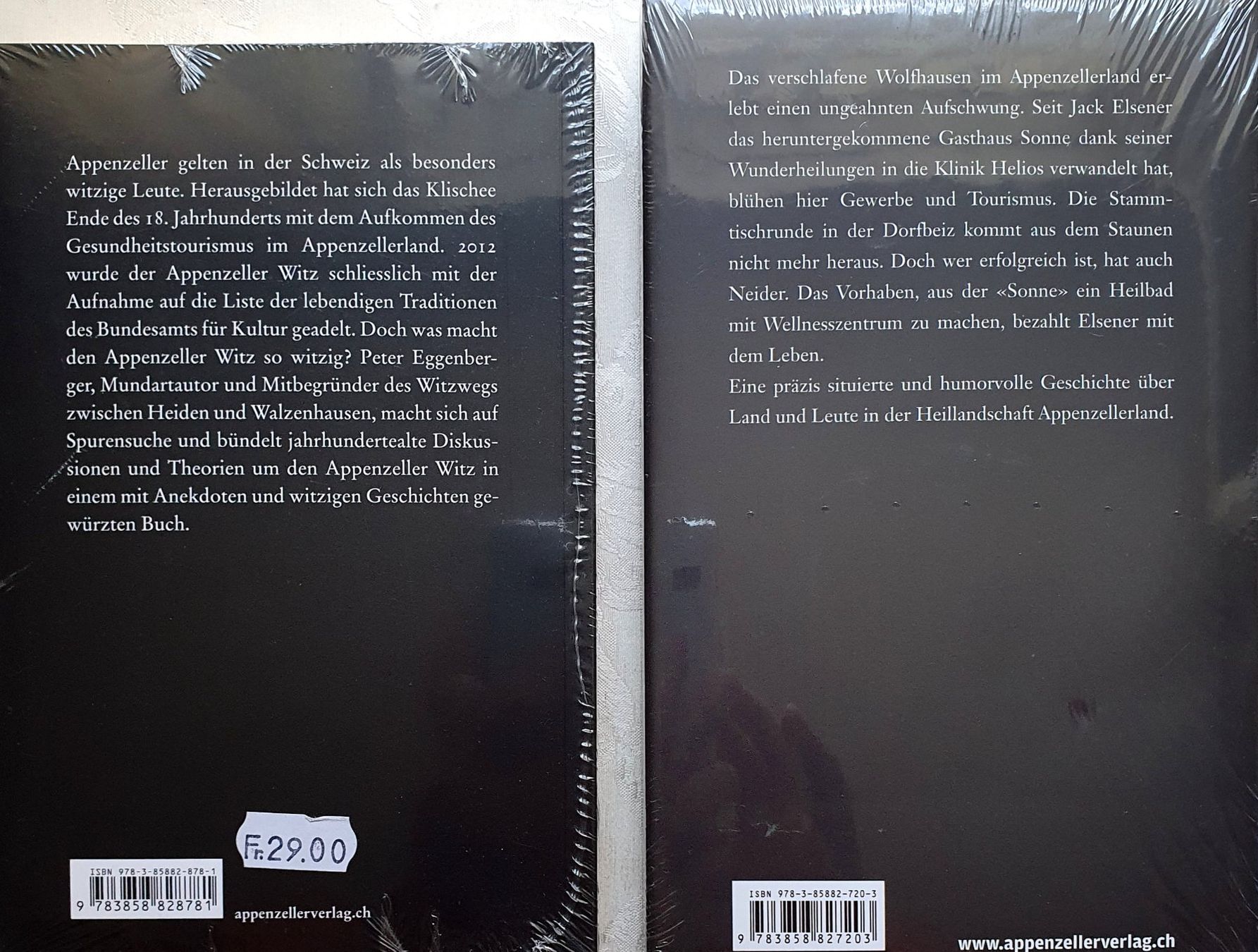 Libri: Peter Eggenberger/6 Bücher/Appenzell/Tod eines Wunderheilers – Nuovo e nell'imballaggio originale da Zürich venduto da issi267 3