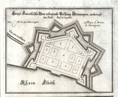 Hüningen Plan Kupferstich