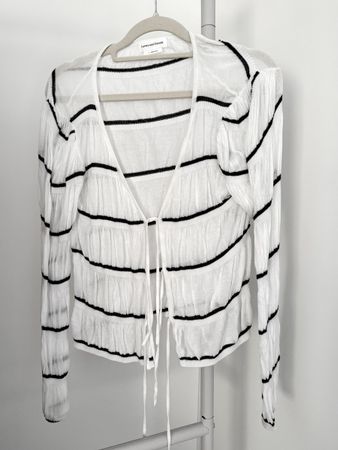 Lovers and Friends Summer Cardigan Weiss-Schwarz Gr. S