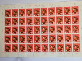 Timbres Pro Juventute 1966 Renard 20c +10c (L)