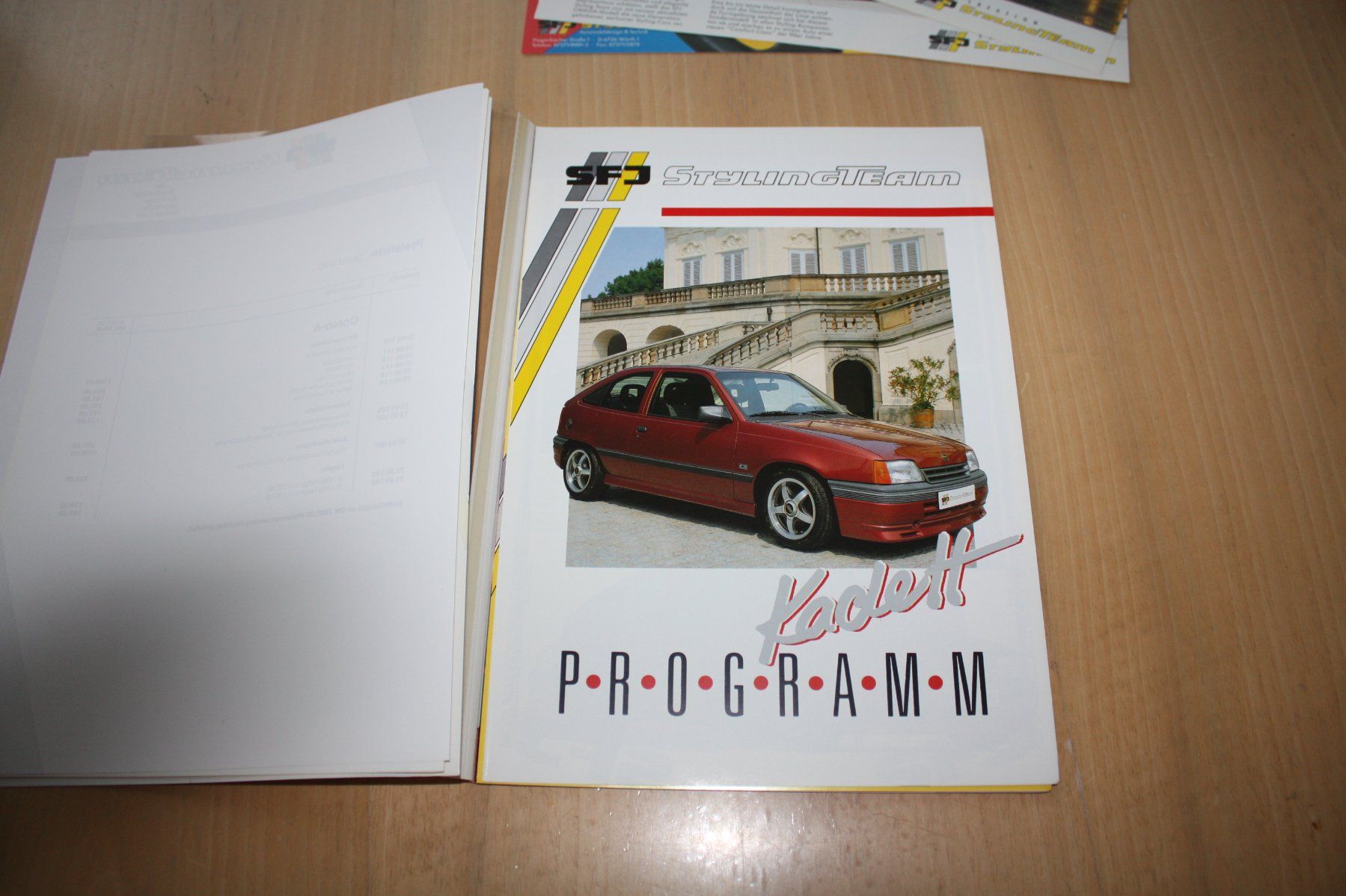 Opel Documenti: Opel Tuning SFJ Styling Katalog 1990 Prospekt – Usato da Wikon venduto da erwin400 3