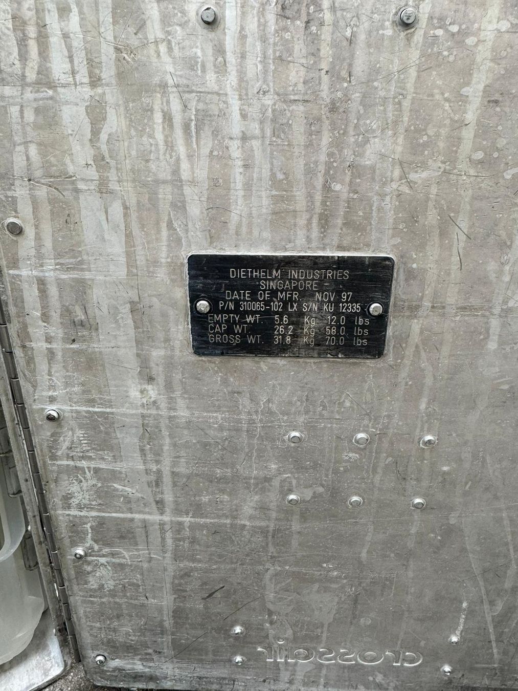 Contenitori edile: Crossair - Airline Galley Container – Usato da Ostermundigen venduto da airline-trolley 5