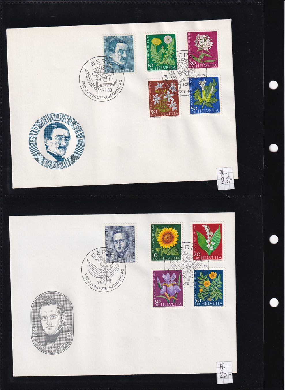 Alle Briefmarken: Sammlung FDC Pro Juventute 1954-2001 SBK 570.- – Gebraucht aus Rossa von becky05 3