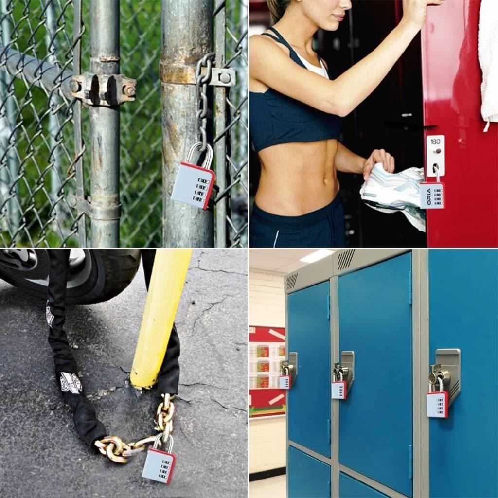 Cadenas: Zahlen-Vorhängeschloss / Code wählbar rot – Neuf avec emballage d'origine à St. Gallen par schnaeppchen-preise 3