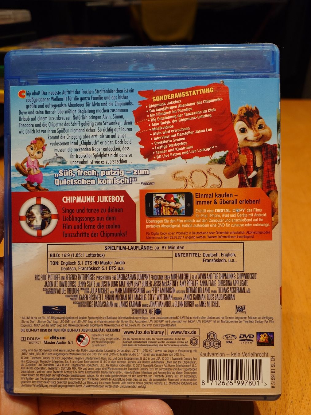 Tutti i DVDs: Alvin und die Chipmunks Chipbruch  Blu-ray – Usato da Kirchberg BE venduto da Myford 1