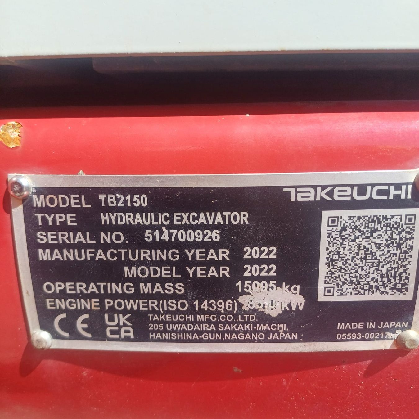 Takeuchi Bagger: Takeuchi Raupenbagger TB 2150 – Gebraucht aus Waltenschwil von urs_rt9f 4